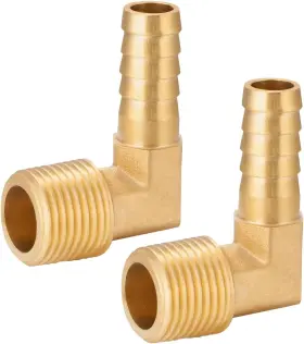 Pcs-3 Worldwhere Hhy-2 Pcs-3/8 2pcs Brass Hose Barbed Elbow Fitting 90 3/8 Inch Barb To Npt Male Pcs-3 Worldwhere Hhy-2 Pcs-3/8 2pcs Brass Hose Barbed Elbow Fitting 90 3/8 Inch Barb To Npt Male