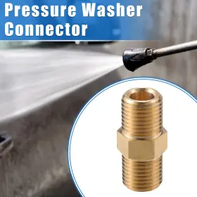 X Autohaux 637516682828 1 Pc Pressure Washer Connector 13mm G1/4 Inch Adapter Brass Screw Hose X Autohaux 637516682828 1 Pc Pressure Washer Connector 13mm G1/4 Inch Adapter Brass Screw Hose