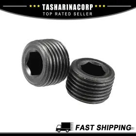 X Autohaux 703820906629 Piece Of 2 1/2 Inch Npt Male Thread Head Socket Pipe Plug Fitting Stainless Steel