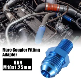 X Autohaux 726215574579 Car Blue 6an Male To M10x1.25 Flare Union Coupler Fuel Oil Hose Adapter X Autohaux 726215574579 Car Blue 6an Male To M10x1.25 Flare Union Coupler Fuel Oil Hose Adapter