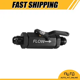 X Autohaux 726215600001 One An6 3/8 Inch Inline Fuel Shut Off Valve Flow Cut Male Fitting Cable Universal X Autohaux 726215600001 One An6 3/8 Inch Inline Fuel Shut Off Valve Flow Cut Male Fitting Cable Universal