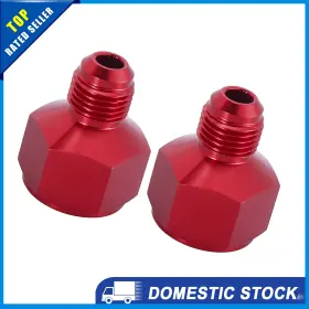 10an X Autohaux 726215641622 Pack Of 2 Car Fuel Oil Cooler Bulkhead Adapter Female An10 To Male An6 6an