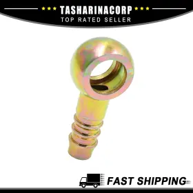 X Autohaux 726215657920 Piece Of 1 10mm Id Hose Barb 14mm Banjo Fitting Fuel Brake Line Adapter Metal