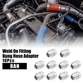 X Autohaux 734301389563 10pcs Car 8an Male Weld On Fitting Bung Hose Adapter Fuel Oil Aluminum Alloy X Autohaux 734301389563 10pcs Car 8an Male Weld On Fitting Bung Hose Adapter Fuel Oil Aluminum Alloy