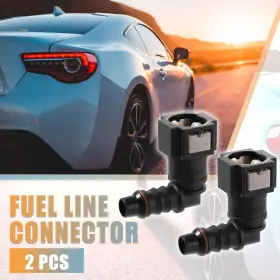 X Autohaux 743151219173 2pcs Car Fitting Fuel Line Quick Connector Hose For 5/16 To Id Nylon Tubing X Autohaux 743151219173 2pcs Car Fitting Fuel Line Quick Connector Hose For 5/16 To Id Nylon Tubing