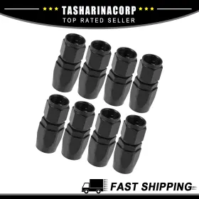 X Autohaux 766549302585 8pcs An6 Straight Swivel Hose End Fitting Adapter Fit For Braided Fuel X Autohaux 766549302585 8pcs An6 Straight Swivel Hose End Fitting Adapter Fit For Braided Fuel