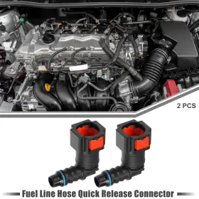 X Autohaux 767153528781 5/16 Inch Sae To Car Fuel Line Hose Quick Release Connector 90 Red 2 Pcs X Autohaux 767153528781 5/16 Inch Sae To Car Fuel Line Hose Quick Release Connector 90 Red 2 Pcs