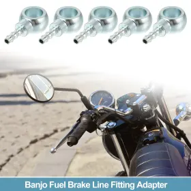 X Autohaux 786527002016 5pcs 12mm Id Car Banjo Hose Barb Bolt Fittings Universal Adapter Connector