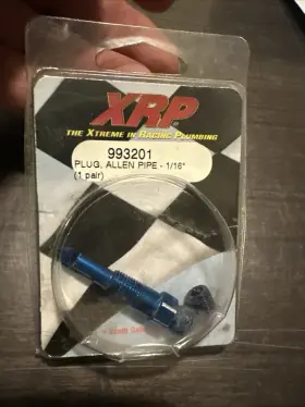 993201 Xpp Xrp Plug Allen Pipe 1/16th Pair Fuel/water/oil Blue Aluminum Hose Fitting 993201 Xpp Xrp Plug Allen Pipe 1/16th Pair Fuel/water/oil Blue Aluminum Hose Fitting
