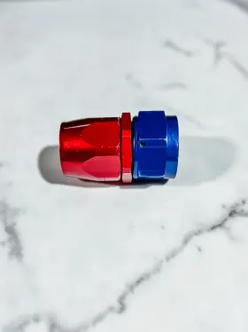 100020 Xrp #20 Straight Hose End Aluminum Blue/red
