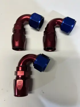 112012 Xrp -12 An 120 Red Blue Anodized Reusable Performance Hose End Fitting #112012