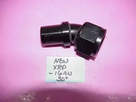 223016 Xrp New Hs-79 Crimp Hose Fitting -16 An 30 Black Nascar #41