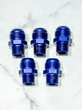 981617 Xrp #981617 3/4 Straight Npt Male To #16 A.n. Adatper Aluminum Blue