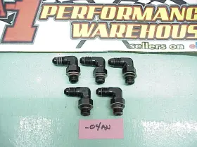 989004 Xrp 5 Non-swivel O-ring Boss Fittings -04 An To 90 Elbow #447