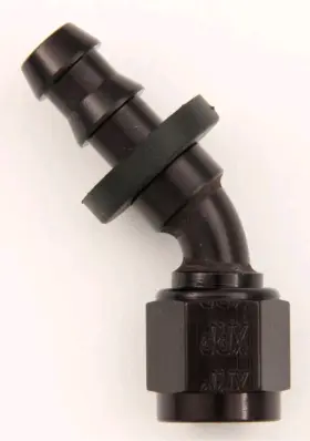 234506bb Xrp-xtreme Racing Prod. #6 45 Deg Push-on Hose End Black
