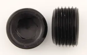 993203bb Xrp Xtreme Racing Products Fitting - Plug 1/4 In Npt Allen Head Aluminum Black Anodize Pair
