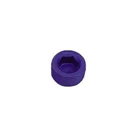 993207 Xrp Xtreme Racing Products Fitting - Plug 1 In Npt Allen Head Aluminum Blue Anodize Each