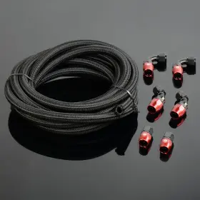 Ylw658148 Ylwspeed2000 6an 16.4ft Nylon Braided Oil Fuel Line Hose And Fitting Kit New Ylw658148 Ylwspeed2000 6an 16.4ft Nylon Braided Oil Fuel Line Hose And Fitting Kit New
