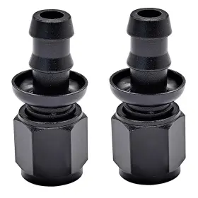 2302290ll-plh-y Ysil 8an Female To 1/2 Inch Hose Barb Straight Swivel 8an-1/2 Black