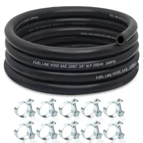 8-5ft-5c Zonbang Fhl-3/8-5ft-5c 3/8 Fuel Line Nbr Rubber Hose Nylon Braided