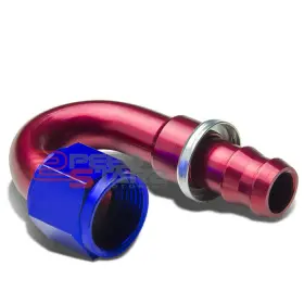 Zpd-ft4112180 Zpeedstarz 12an An12 180 Light Swivel Oil Fuel Gas Air Line Hose End Push-on Male Fitting