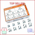 Helifouner 84 Pieces 10 Sizes Mini Fuel Injection Style Hose Clamps, Zinc Plated New. Price: $22.52.
