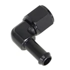 6AN Female Swivel To 3/8" & 5/16'' Barb Hose Fitting Adapter 90 Degree Black New. Price: $6.39.