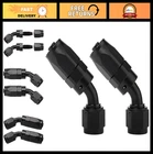 2PCS 6AN 45 Swivel Elbow Hose End Fitting Aluminum, Black, High-performance New. Price: $33.29.