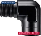 Evil Energy 3/8" Npt Female To Fitting Adapter 90 Degree Elbow Aluminum Bla New. Price: $29.98.