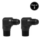 Lokocar 6AN To 3/8" Npt Male 90 Degree Fitting Union Aluminum Adapter Black 2PCS New. Price: $16.99.