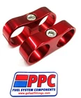 Billet Aluminum Dual Hose Separator 7/8" I.d.show Polished Red 2 Per Pk New. Price: $23.99.