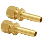 Joywayus 2PCS Brass Fuel Line Adapter 5/16" Compression X Barb, Gold New. Price: $23.49.