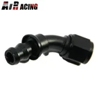 1X Emusa 8AN 45 Degree Black Swivel Fuel Oil Gas Line Push-on Hose End Fitting New. Price: $9.98.