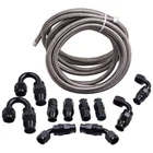 20FT AN6 -6AN Ptfe Braided Oil/fuel Hose Line + Fittings And Adaptor Kit New. Price: $52.66.