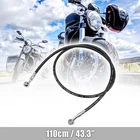 Black 110CM Length Stainless Steel Rubber Motorcycle Brake Oil Hose Fuel Tube New. Price: $14.44.
