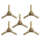 Autohaux 5PCS 4MM Brass Hose Barb Fitting Y-shaped 3 Way Water Gas Oil Pipe New. Price: $11.68.