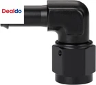 6AN Female To 3/8 Barb 90 Degree Hose Fitting Adapter Swivel Aluminum Black New. Price: $25.25.