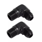 AN4 4AN To 1/8" 1/4" 3/8" Npt Male 90 Degree Fitting Adapter Aluminum 2PCS New. Price: $11.99.