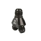 Aeromotive 15678; To Y-fitting Black -12AN -10AN New. Price: $93.31.