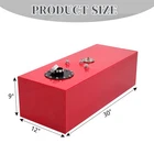 15 Gallon Top Feed Aluminum Fuel Cell/gas Tank+level Sender+cap Black Coated Red New. Price: $111.23.