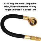 Fits Jiffy Feldmann Ice Fishing Auger Drill Gen 1 &2 Fuel Tank 4352 Propane Hose New. Price: $30.99.