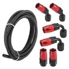 Autohaux Car Cpe Oil Hose Braided 10FT 1/4" Fuel Line With AN4 End Black. Price: $62.28.