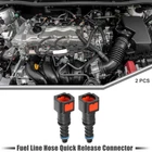 1/4" Sae Car Fuel Line Hose Quick Release Connector Straight Red 2PCS New. Price: $13.59.