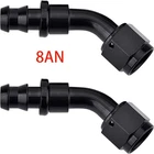 2PCS 8AN 45 Degree Push On Lock Hose Barb Fitting Adapter For Fuel Oil Gas Line New. Price: $10.99.