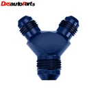 Emusa Aluminum Blue Oil Fuel Fluid Y Block Flare Fitting 8AN X 6AN Male New. Price: $14.77.