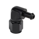 Lokocar 6AN Female To 5/16" Od Barb Hose Fitting Swivel 90 Degree Aluminum Black New. Price: $10.99.