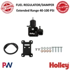 Holley Fuel Pressure Regulator / Damper Anodized Black Extended Range 40-100 Psi New. Price: $429.54.