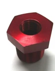 Pipe Bushing Adapter 1/2" Npt To 3/8" Female Red Anodized Aluminum New. Price: $10.99.