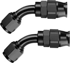 8AN Ptfe Swivel Hose End Fitting Adapter 45 Degree For Only Black 2PCS New. Price: $14.99.