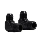 Lencool Racing 6AN To 1/8" Npt Male 90 Degree Fitting Adapter Aluminum 2PCS New. Price: $14.39.